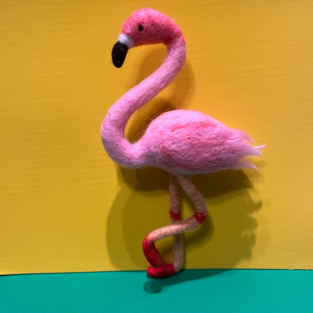Needle felted figures made of wool